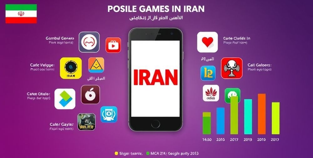 راهنمای انتخاب بازی موبایلی بر اساس آمار اینفوگرافیکی در ایران