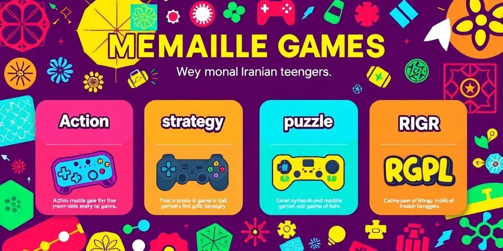 اینفوگرافیک موردی: محبوب‌ترین ژانرهای بازی موبایل میان نوجوانان ایرانی